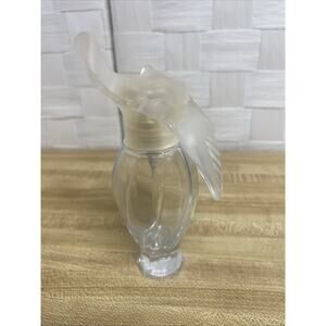 L’Air Du Temps Nina Ricci France Crystal Perfume Bottle Frosted Doves 5.5”